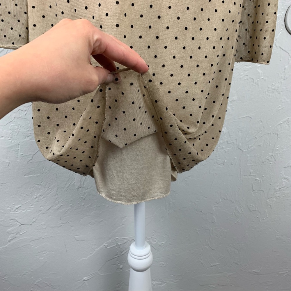 Malica long sleeve polka dot dress, made in Italy - Picture 5 of 10